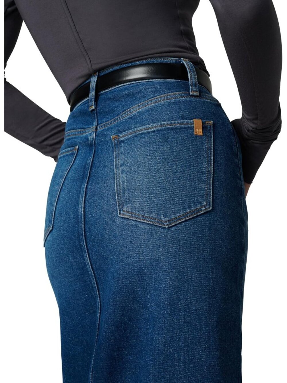 Joe's Women's The Eva High Rise Maxi Denim Skirt with Front Slit - Picture 5 of 8